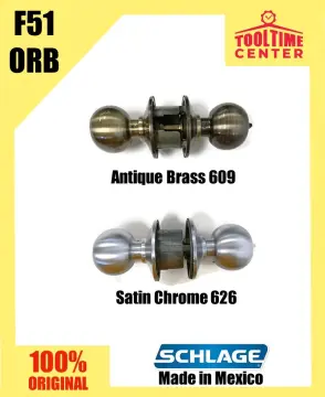 Schlage - F360 Single Cylinder Camelot Door Handleset - w/ Accent Lever -  Bright Brass