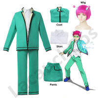 Saiki Kusuo no Psi Nan The Disastrous Life K.-Nan Uniform Halloween Cosplay Costume Synthetic Hair Wigs Hairpins Anime