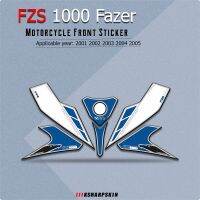 Motorcycle Accessories Front Fairing Motor Number Board 3D Stickers Gel Protector For Yamaha FZS1000 Fazer 2001-2004 fzs 1000