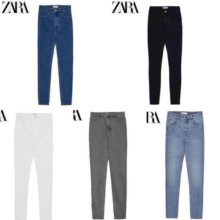 Hcm]Quần Jeans Nữ Z.A.R.A Lưng Vừa Co Giãn Tốt Thoáng Khí | Lazada.Vn