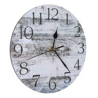 Wall Clock, Rustic Country Kitchen Clock Decor,Retro Wall Clocks for Home Bathroom Bedrooms Living Room (10 Inch)