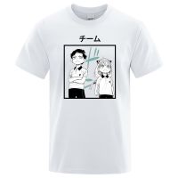 Anya Forger And Damian Spy x Family Art T-shirts Man Men 2021 High Quality Brand t Shirt Casual Short Sleeve O-neck Fashion Printed 100% Cotton Summer New Tops Round Neck Cheap Wholesale Funny t Shirt Branded t Shirt Men Unisex Pop Style Xs-3xl fashion