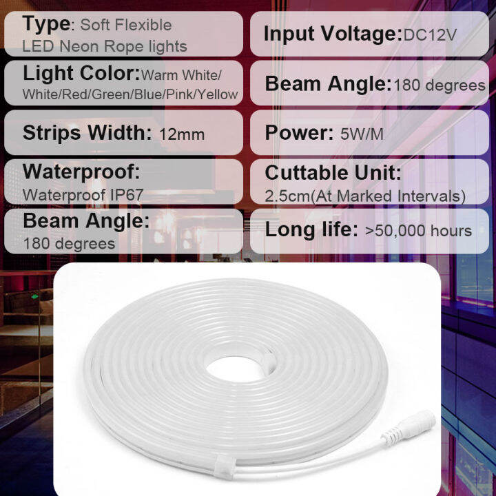 led-strip-12v-waterproof-2835-120ledm-ribbon-led-neon-light-strip-12v-ip67-whitewarm-white-red-green-blue-pink-yellow-led-tape