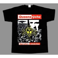 T-shirt  Sjhja Queensryche Working Mindcrime88 ใหม่ เสื้อยืดลําลอง แขนสั้น สีดํา คลาสสิก ของขวัญวันเกิดพ่อ สําหรับผู้ชาย