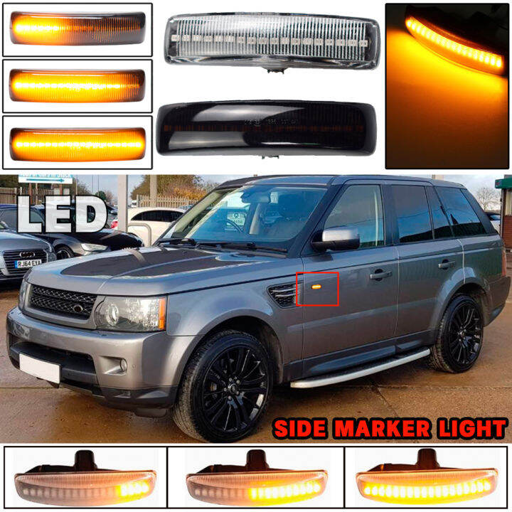 คู่-amber-รถ-led-side-marker-light-สำหรับ-land-rover-range-rover-sport-discovery-lr3-lr4-freelander-lr2ไฟเลี้ยว