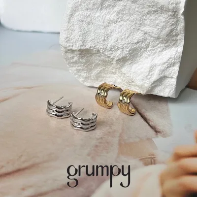 grumpy, kombu earrings (ราคาต่อคู่/price per piece)