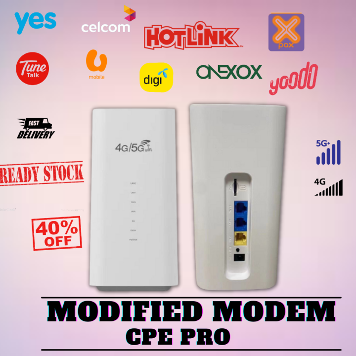 Super Crazy Sale 5 YEARS WARRANTY Modem Wifi Simcard Modified Unlimited CPE PRO Latest