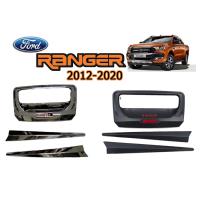 ( โปรโมชั่น++) คุ้มค่า คิ้วฝากระโปรงท้าย Ford Ranger 2012-2020 (3ชิ้น) ชุบโครเมี่ยม,ดำด้าน, โลโก้แดง ราคาสุดคุ้ม กันชน หน้า กันชน หลัง กันชน หน้า ออฟ โร ด กันชน หลัง วี โก้