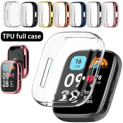 Silicone Case for Redmi Watch 3 Active Protection Shell Bracelet Replacement Strap for Xiaomi Redmi Watch3 Lite Protective Cover