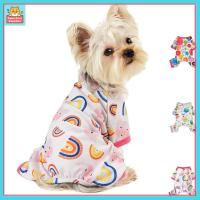 ชุดนอนสุนัข Yorkie Chihuahua ชุดจั๊มสูท4ขาสำหรับสุนัขเสื้อผ้าลำลองเสื้อผ้าลูกสุนัข GQBN44V3