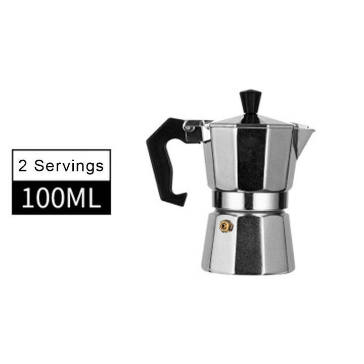 หม้อต้มกาแฟแบบตั้งบนเตาวัสดุทำจากอลูมิเนียม-อุปกรณ์ใช้สำหรับการกลั่นกาแฟหรือชงกาแฟโมก้าพอท