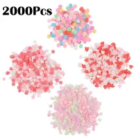 2000Pcs 5mm-6mm Gorgeous Flatback Resin Embellishments Wedding Buttons Craft Scrapbook