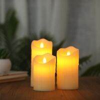 Electronic Real Paraffin Wax Tear-Drop Flameless Candle Light With Realistic Dancing LED Flames For Wedding /Halloween/Christmas