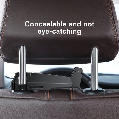 Baseus Car Phone Holder Headrest Hooks for Back Seat Hook Car Mount Holder Fastener Seat Back