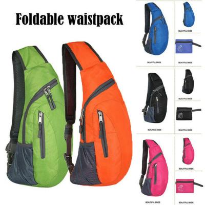 Men Chest Bag Pack Waterproof Travel Sport Cross Body Shoulder Sling Chest Bag Mountaineering Mobile Phone Bag Waist Packs Running Belt