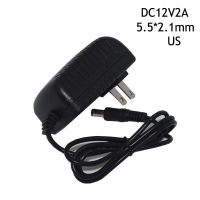 12V/2A DCอะแดปเตอร์ Adapter 2000mA(DC 5.5 x 2.5MM)อะแดพเตอร์มาตรฐาน For CCTV or electronic equipment B36A8055 US EU UK PLUGk Optional