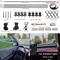 【CC】 1 Car Atmosphere Interior Decoration Strip By App Ambient Lamp Dashboard