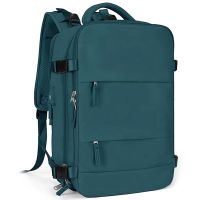 Travel Backpack Blue Backpack Polyester Backpack Women Waterproof Outdoor Sports Rucksack Casual Daypack with USB Charging Port Shoes Compartment