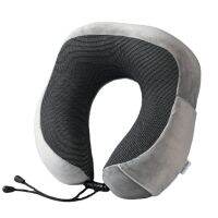 U-shape Pillow Memory Foam Travel Plane Neck Pillows Magnetic Cloth Cervical Headrest Cushion