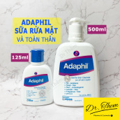 Adaphil Sữa Rửa Mặt và Toàn Thân Cho Da Dầu Mụn 125ml