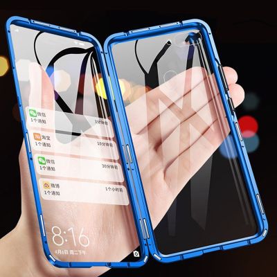 「Enjoy electronic」 360 Metal Magnetic Phone Case For OPPO A94 4G Double Side Tempered Glass Cover For OPPO A96 Full Coverage Cover For OPPO A94 5G