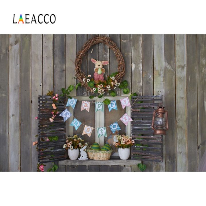 new-arrival-liangdaos296-laeacco-ฉากหลังลูกเจี๊ยบกระต่ายไข่อีสเตอร์สำหรับถ่ายภาพพวงหรีดไม้ติดผนังปาร์ตี้เด็กภาพบุคคลสตูดิโอภาพพื้นหลัง