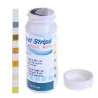 GNStore[COD] 6 IN1สระว่ายน้ำ PH คลอรีน Spa bromine Acid Test Strip Cyanuric alkalinity