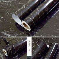 Self Adhesive Marble ไวนิลวอลล์เปเปอร์ม้วนเฟอร์นิเจอร์ฟิล์มตกแต่งสติ๊กเกอร์ติดผนังกันน้ำสำหรับห้องครัว Backsplash Home Decor