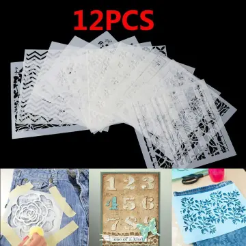 12pcs/set New DIY Crafts Stamp Embossing Template Layering 