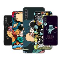 Philander SHOP เคสโทรศัพท์นักบินอวกาศการ์ตูนน่ารักสำหรับ Huawei Y5 Lite Y7 Y9 Y9A นายก2018 2019 Y5P Y6P Y8P Y6S Y8S Y9S Y6ฝาครอบ