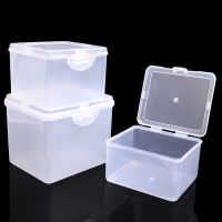 【DT】hot！ Clear Storage Box with Lid for Jewelry Stationery Headwear Rectangular Plastic Collection Case Multipurpose Home Organizer