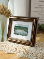 ♙ American table-style small picture frame 7 inches 8 10 6 A4 wall-mounted retro frame three-dimensional customization for the table