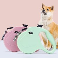 ⊙♀ 5M Dog Leash Automatic Retractable Nylon Traction Rope Belt Pet Walking Lead Roulette Leash Puppy Running Lead Extension Product