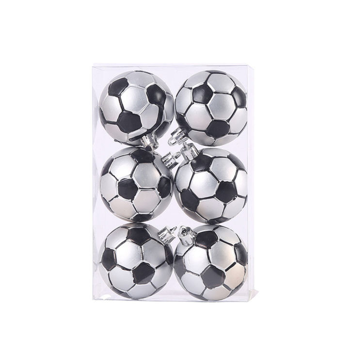6ซม-ลูกบอลประดับคริสต์มาสง่ายต่อการแขวนและติดตั้งได้ง่ายสำหรับในร่มและกลางแจ้ง