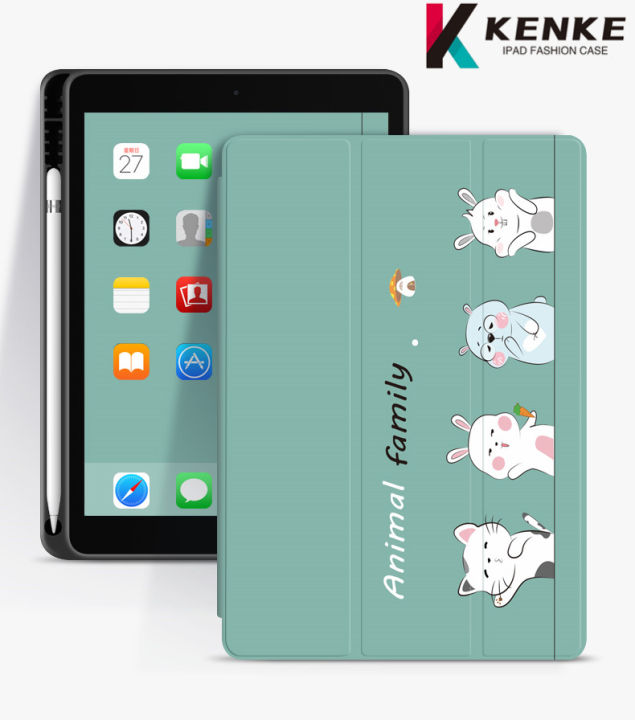 เคส-ipad-kenke-น่ารักๆ-การ์ตูน-มีของพร้อมส่ง-for-ipad-7-9-mini-5-ipad-10-2-7-th-gen-8-th-gen-9-7-ipad-5-th-6-th-2017-2018-ipad-10-5-air-3-2019-เคส-cover-จัดส่งฟรี-พร้อมช่องเสียบปากกา