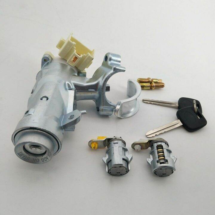 Ignition Lock Core Ignition Switch Steering Barrel Lock + Door Lock