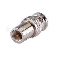 2pcs Pure Copper BNC Male Head Turn to FME Male Head Plug Socket Connector RF Cable Wire Adaptor