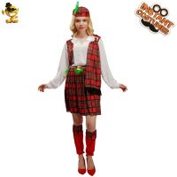 Lovers set Scottish national costume party clothes cosplay clothing role-playing suit