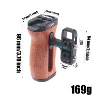 FOTGA Camera Cage Side Handle Universal Wooden Mini Handgrip DSLR For canonnikon Camera 14 Screws Cold Shoe Photography