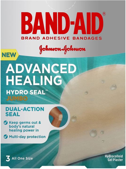 Hydro Seal Band Aid Hydrocolloid Advanced Healing 1 Box JUMBO SIZE 3ct