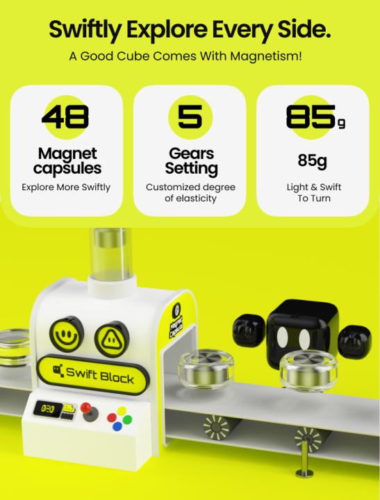 รูบิค3x3-gan-swift-block-3x3-cubeใหม่ล่าสุดจาก-แกน-2023-ระบบแม่เหล็ก-ของแท้รับประกันคุณภาพปรับเกียร์ได้ถึง5-ระดับ-น้ำหนัก85กรัม