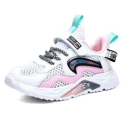 Kids Fashion Sneakers for Boys Girls Mesh Tennis Shoes Breathable Sports Running Shoes Lightweight Children Casual Walking Shoes