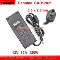 ที่ชาร์จอะแดปเตอร์ AC 120W 12V 10A ของแท้ของแท้สำหรับ CAD12021 CWT พร้อมสายจ่ายพลังงานปลั๊ก5.5X2.5มม.