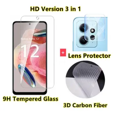  Ibywind 2 Pack Screen Protector for Redmi Note 12 Pro 5G/Note  12 Pro+/Note 12 Pro Plus 5G(6.67)+1 Pack Camera Len Protector+1 Pack Back  Film,9H Tempered Glass,Bubble Free,Easy Install : Cell Phones