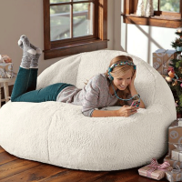 022ใหม่ถุงถั่วเตียงโซฟา Pouf ไม่มีการบรรจุยัดไส้ยักษ์ Beanbag ออตโตมันผ่อนคลายเลานจ์เก้าอี้เสื่อทาทามิฟูกชั้นที่นั่งเฟอร์นิเจอร์