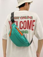 ♚♝☈ Chest bag male ins trendy cool casual diagonal female brand sports shoulder mens waist