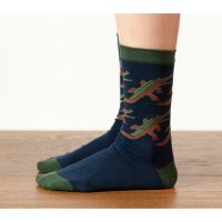 [WARMGREY TAIL] CROCODILE - NAVY SOCKS 230 - 280mm (free size)