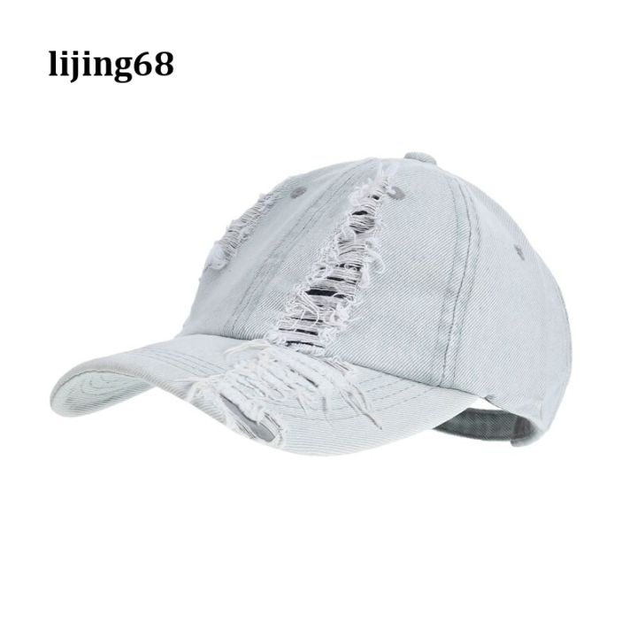 lijing-หมวกเบสบอลหมวกคาวบอยมีรู-หมวกกันแดดกลางแจ้งสำหรับผู้หญิงหมวกกันแดด