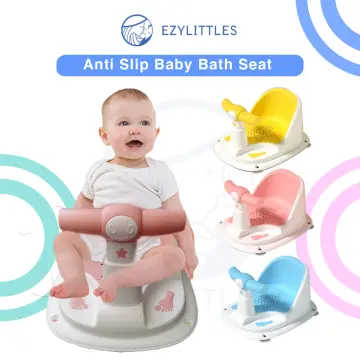 Newborn Bath Seat Support Mat Portable Baby Bath Pad Chair Baby Bathtub  Safety Pillow Infant Anti-Slip Comfort Bath Cushion Mat