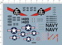 Precision Scale รายละเอียด1:72 USAF F4 Phantom VF41 VF-41 Fighter รุ่น Decal